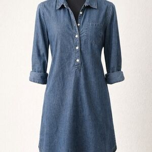 J. Crew Blue Denim Dress